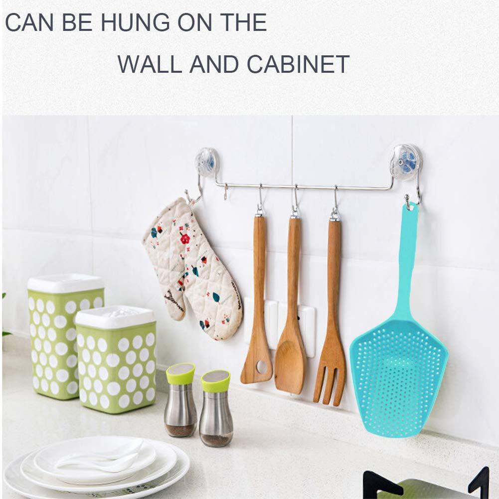 a kitchen utensils and a rack with text: 'CAN BE HUNG ON THE WALL AND CABINET'
