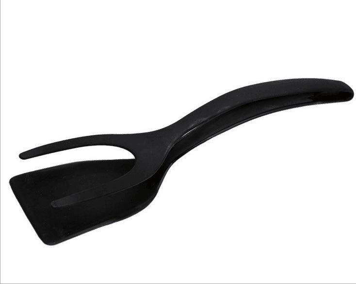 a black plastic object with a long handle