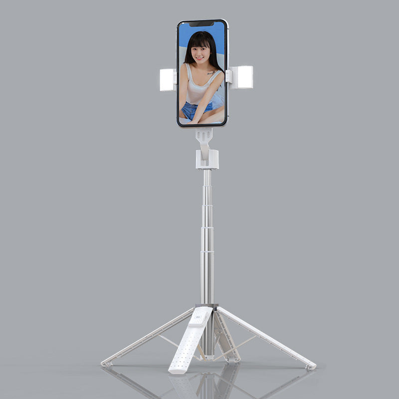 a selfie stand with a phone screen