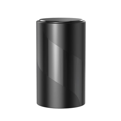 a black cylinder with a round top