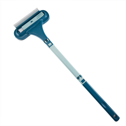 a blue and white disposable razor