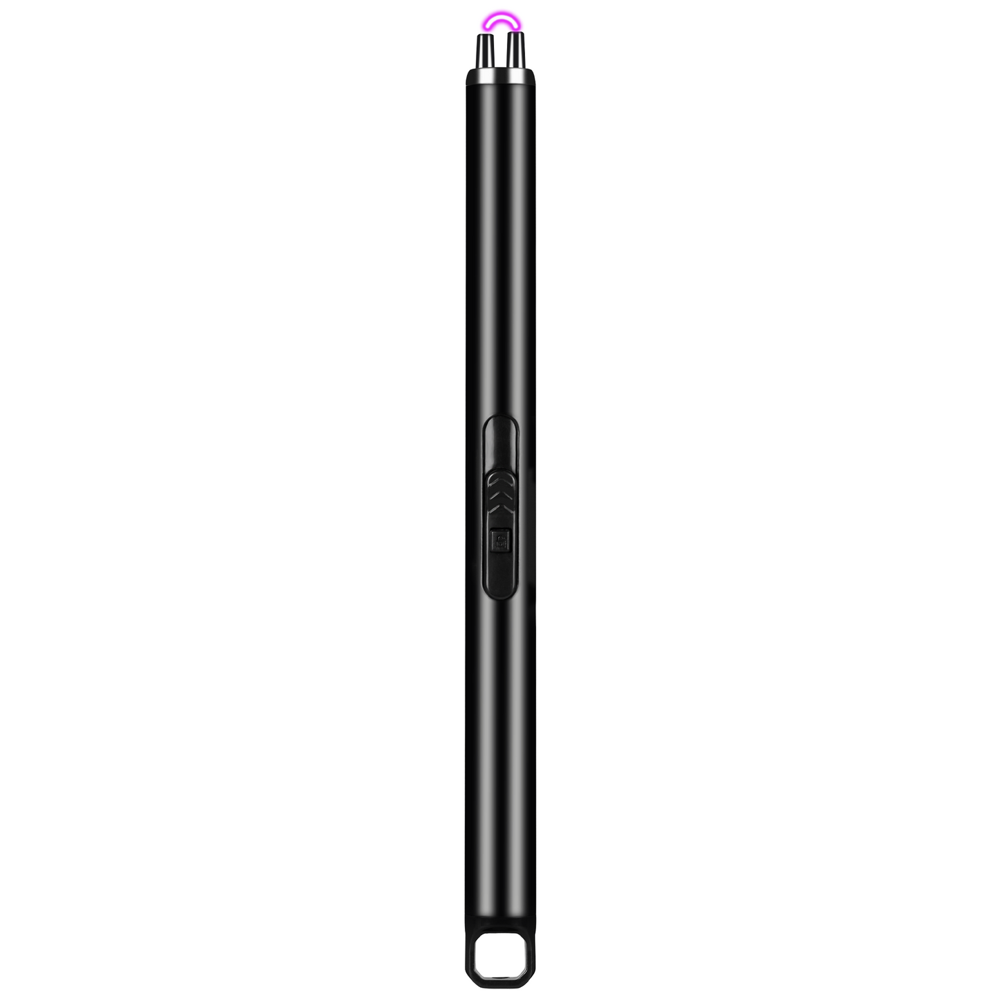 a black pen with a pink tip