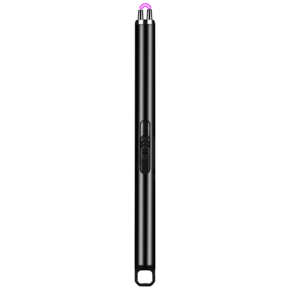 a black pen with a pink tip